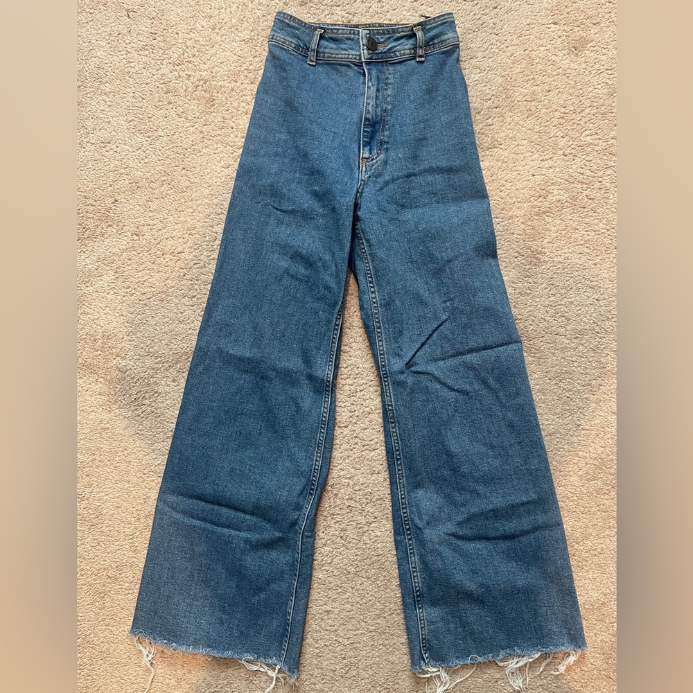 ***SOLD*** Zara Blue Wide-Leg Jeans
